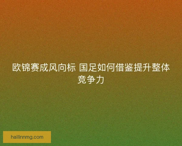 欧锦赛成风向标 国足如何借鉴提升整体竞争力